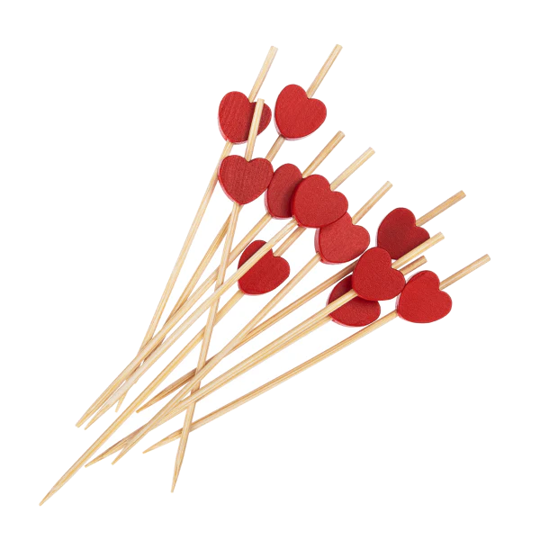 Karat Earth 3.5'' Bamboo Pick, Red - 5,000 pcs - Image 2