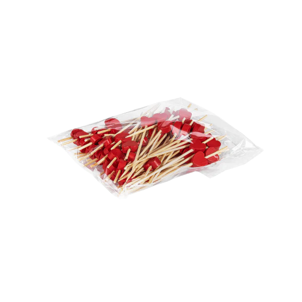 Karat Earth 3.5'' Bamboo Pick, Red - 5,000 pcs - Image 4