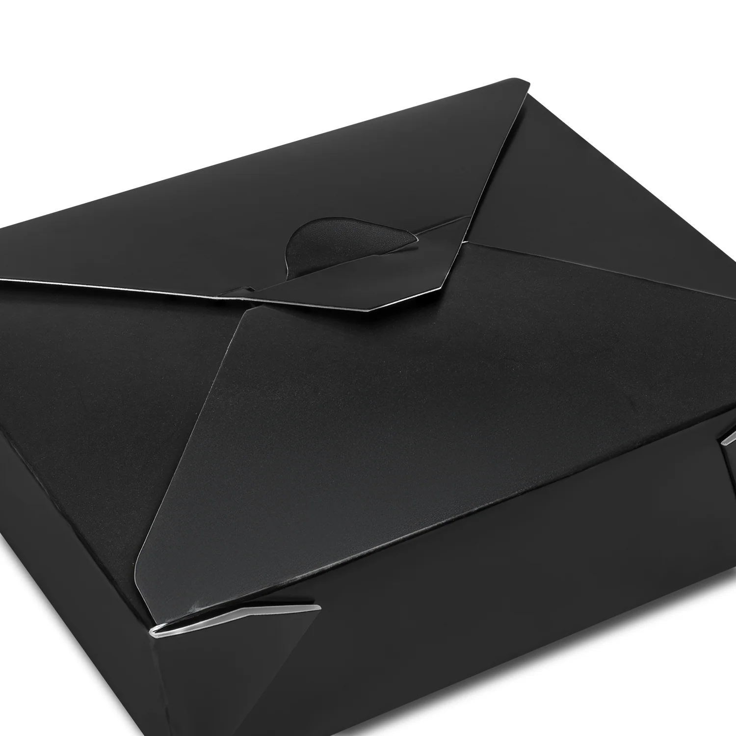 [300 ct] Paper Fold To-Go Containers | 48 fl oz | Black - Image 6