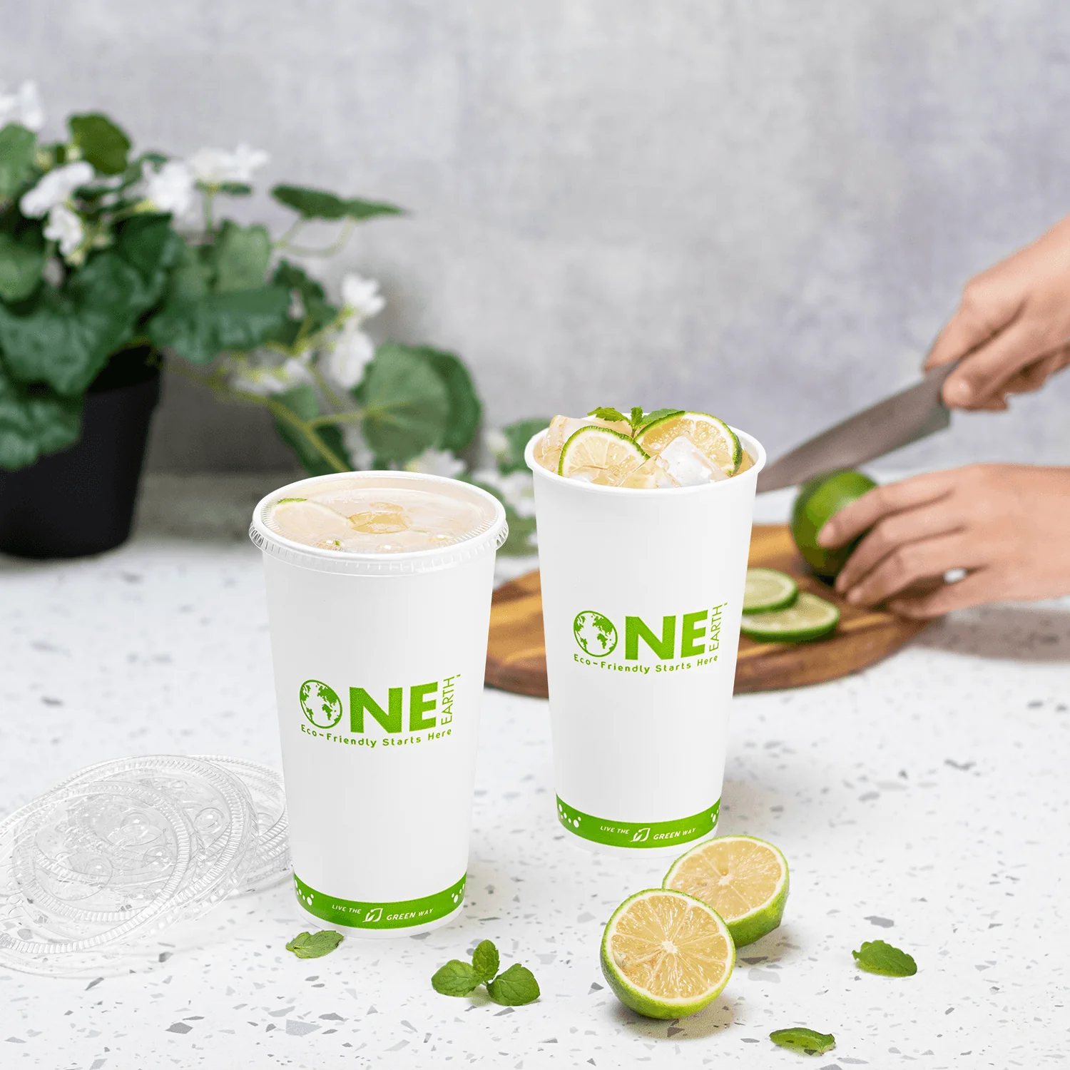 Karat Earth 32oz Eco-Friendly Paper Cold Cups (104.5mm), Generic Print - 600 pcs - Image 4
