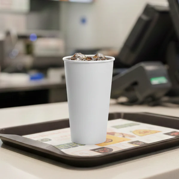 [600 ct] 32 oz Paper Cold Cups | 104.5 mm | White