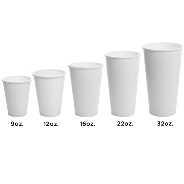 [600 ct] 32 oz Paper Cold Cups | 104.5 mm | White - Image 3
