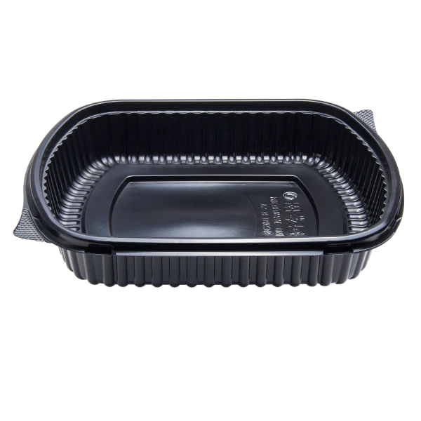 [300 ct] 36 oz Microwaveable Take-Out Box | PP | Black - Image 2