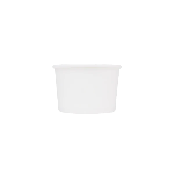 Karat Earth 4oz Eco-Friendly paper Food Containers (75.3mm), White - 1,000 pcs - Image 3