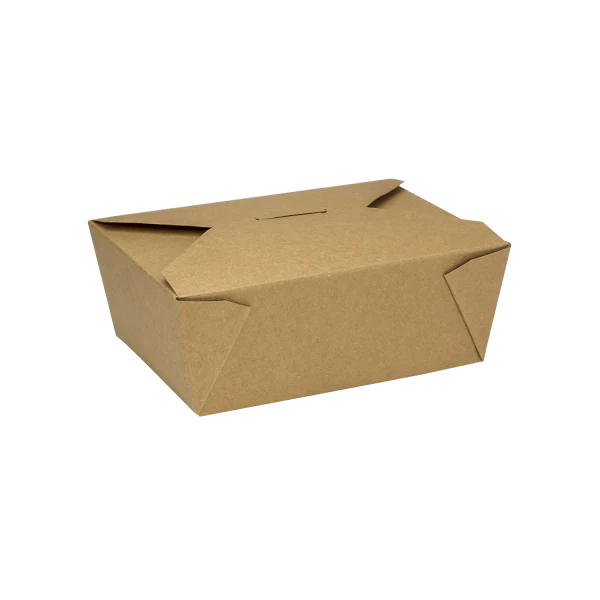 [300 ct] Paper Take-Out Boxes | #8 | 48 oz | Kraft - Image 2