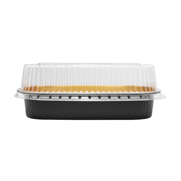 [50 sets] 48 oz Black and Gold Aluminum Pans with PET Dome Lids - Image 4