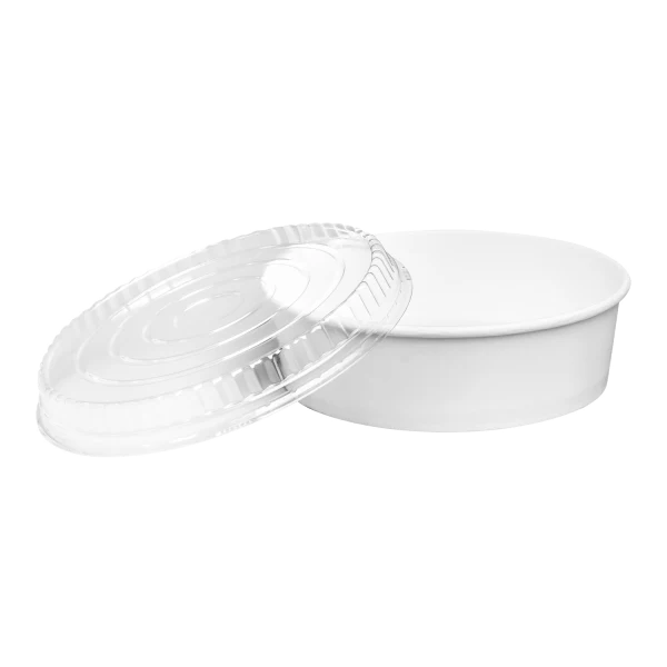 [270 ct] 48 oz Paper Short Bucket Lids (203 mm) - Image 3