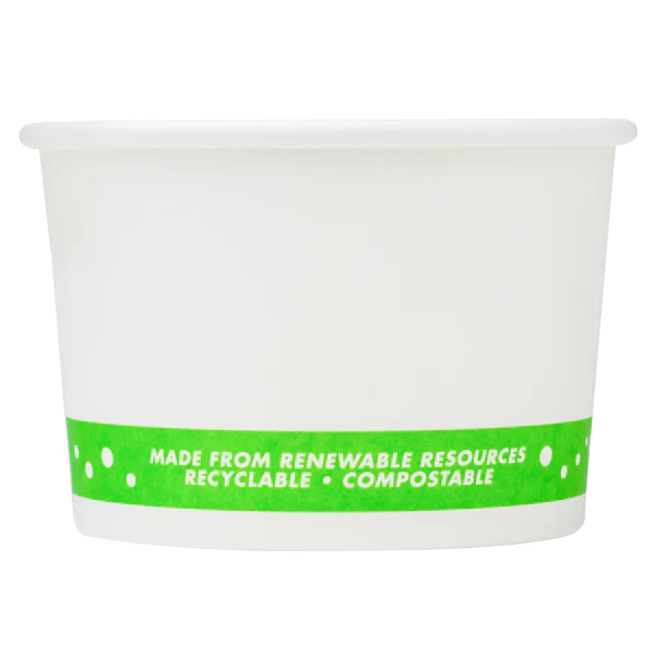 Karat Earth 4oz Eco-friendly Paper Food Containers (75.3mm), Generic Print - 1,000 pcs - Image 3