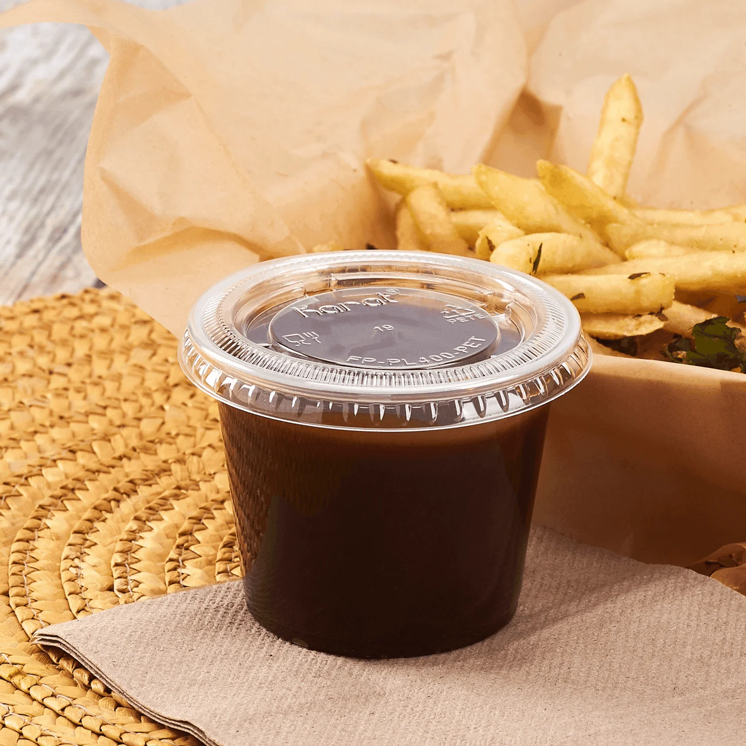 [2,500 ct] 5.5 oz PP Plastic Portion Cups, Clear - Image 3