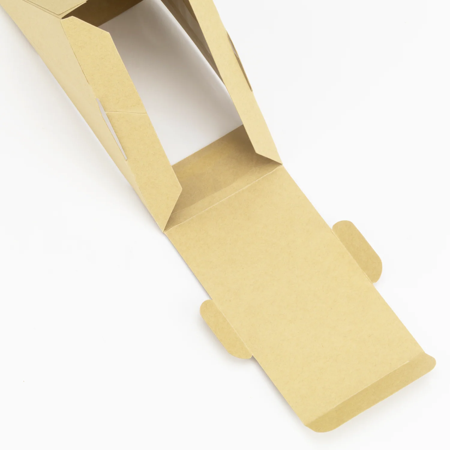[500 ct] 19oz Paper Sandwich Wedge Container with Window, Kraft - Image 6