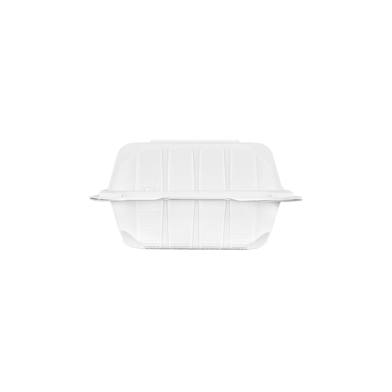 Karat Earth 6" x 6" Mineral Filled PP Hinged Container, White - 400 pcs - Image 7
