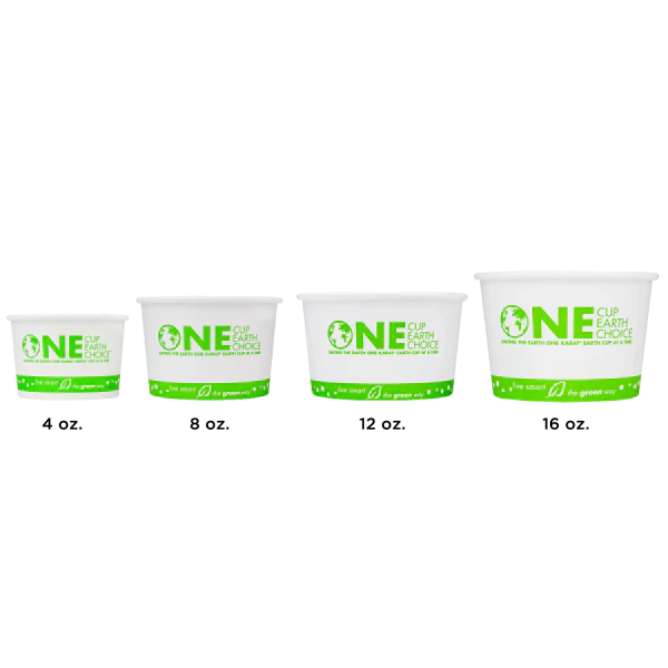 Karat Earth 16oz Eco-Friendly Paper Food Containers (114.6mm), Generic Print - 500 pcs - Image 10