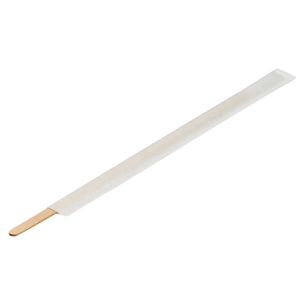 Karat Earth 7.5" Wooden Coffee Stirrer Paper, Wrapped - 5,000 pcs - Image 2