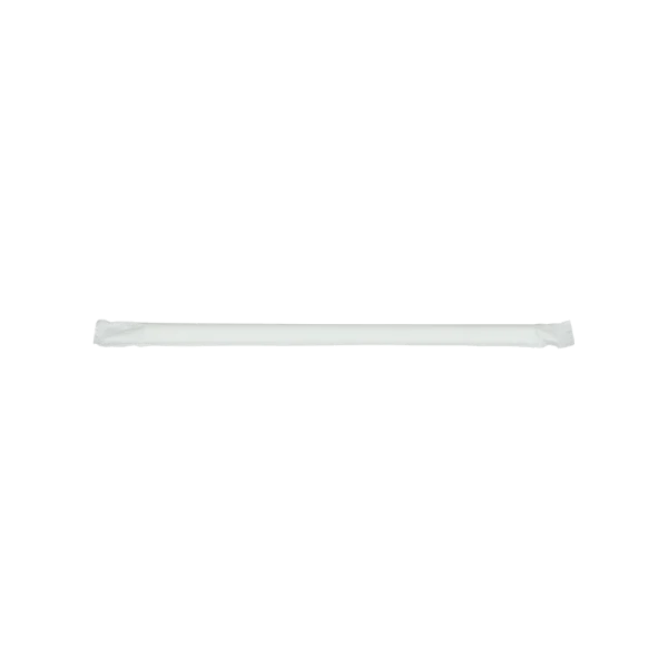Karat Earth 7.75" Giant Paper Straw (7mm) Paper Wrapped, White - 2,000 pcs - Image 4