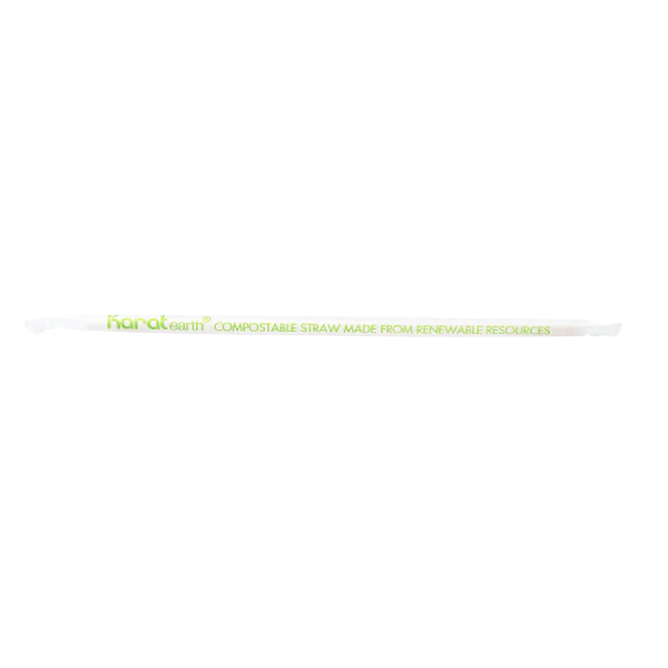Karat Earth 7.75" Paper Jumbo Straw Paper Wrapped, Kraft - 2,000 pcs - Image 6