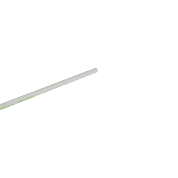 Karat Earth 7.75" Jumbo Paper Straw (5mm) Paper Wrapped, White - 2,000 pcs - Image 3