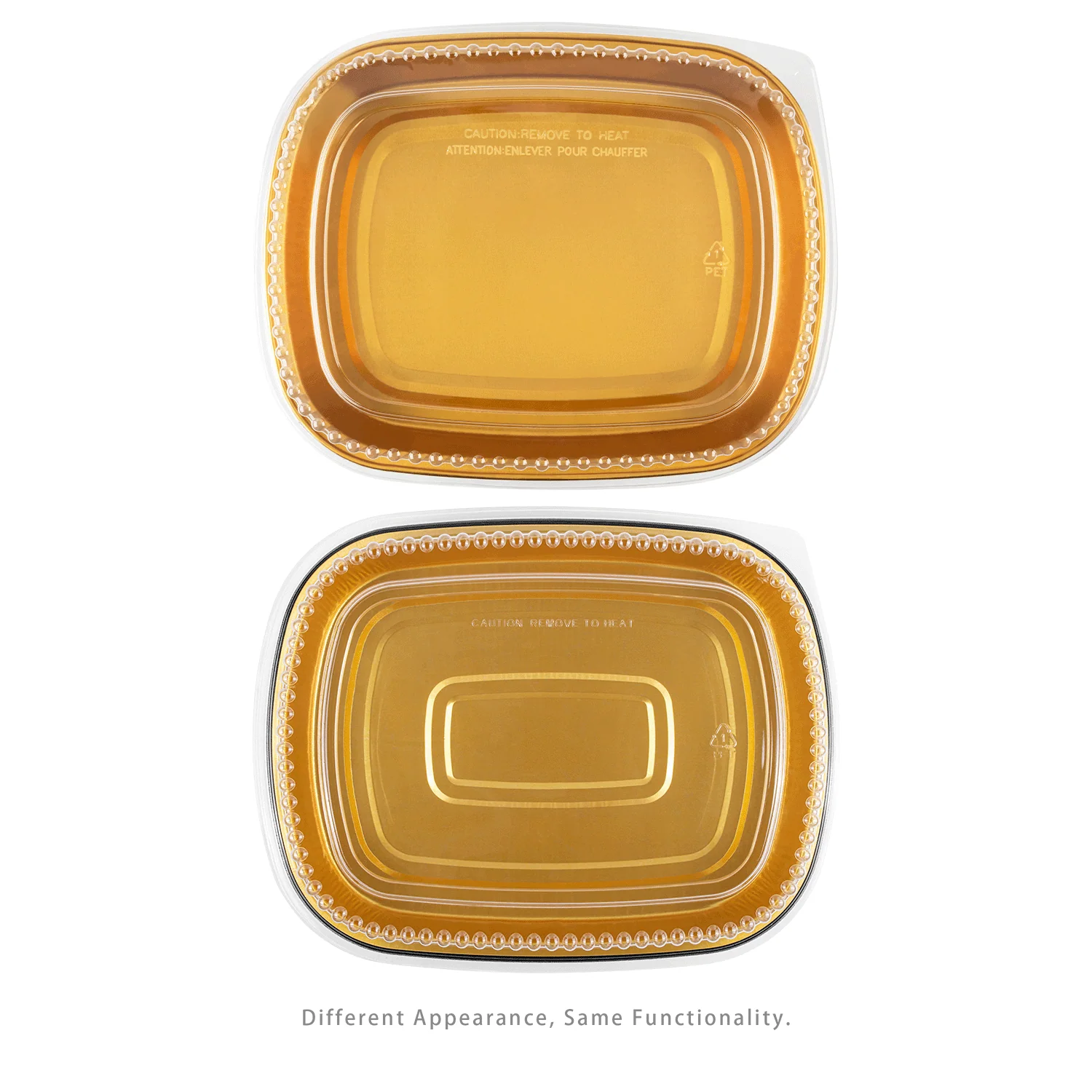 [50 sets] 72 oz Black and Gold Aluminum Pans with PET Dome Lids - Image 9