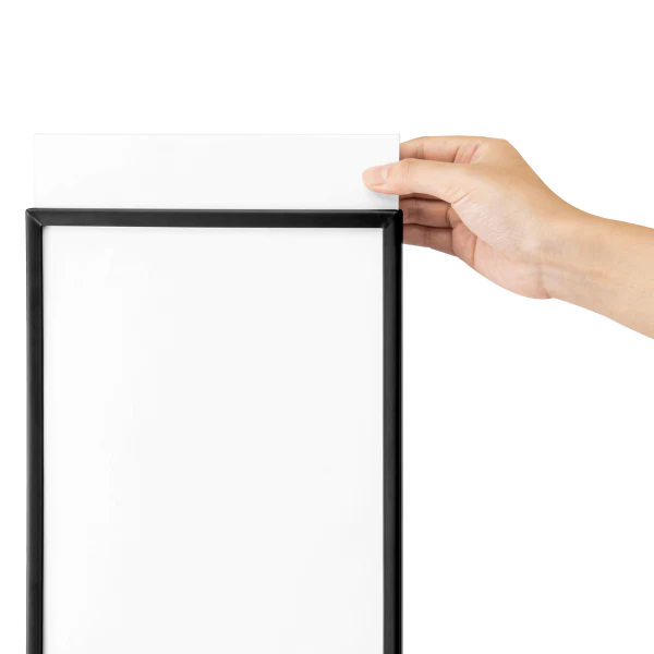 [Black] 8.5" x 12.5" Guidance Stanchion Sign Holder - Image 8