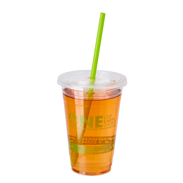 Karat Earth 8.75" Giant PLA Straw (7mm) Paper Wrapped, Green - 2,500 pcs - Image 5