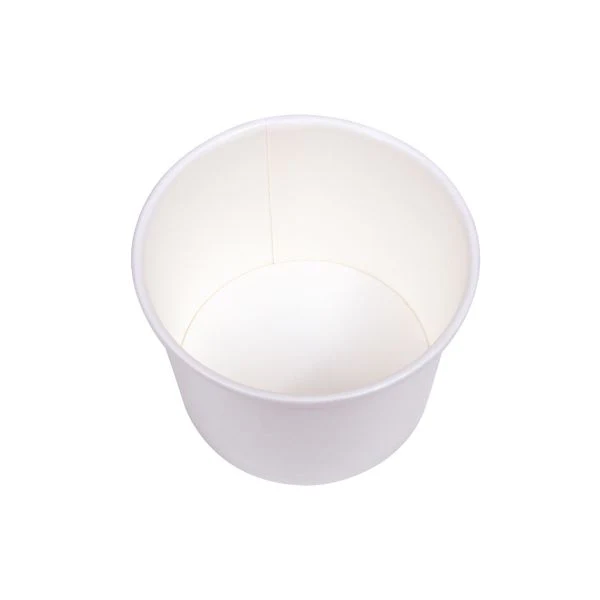 [1,000 ct] 8 oz Gourmet Paper Food Container | White | 96 mm - Image 7