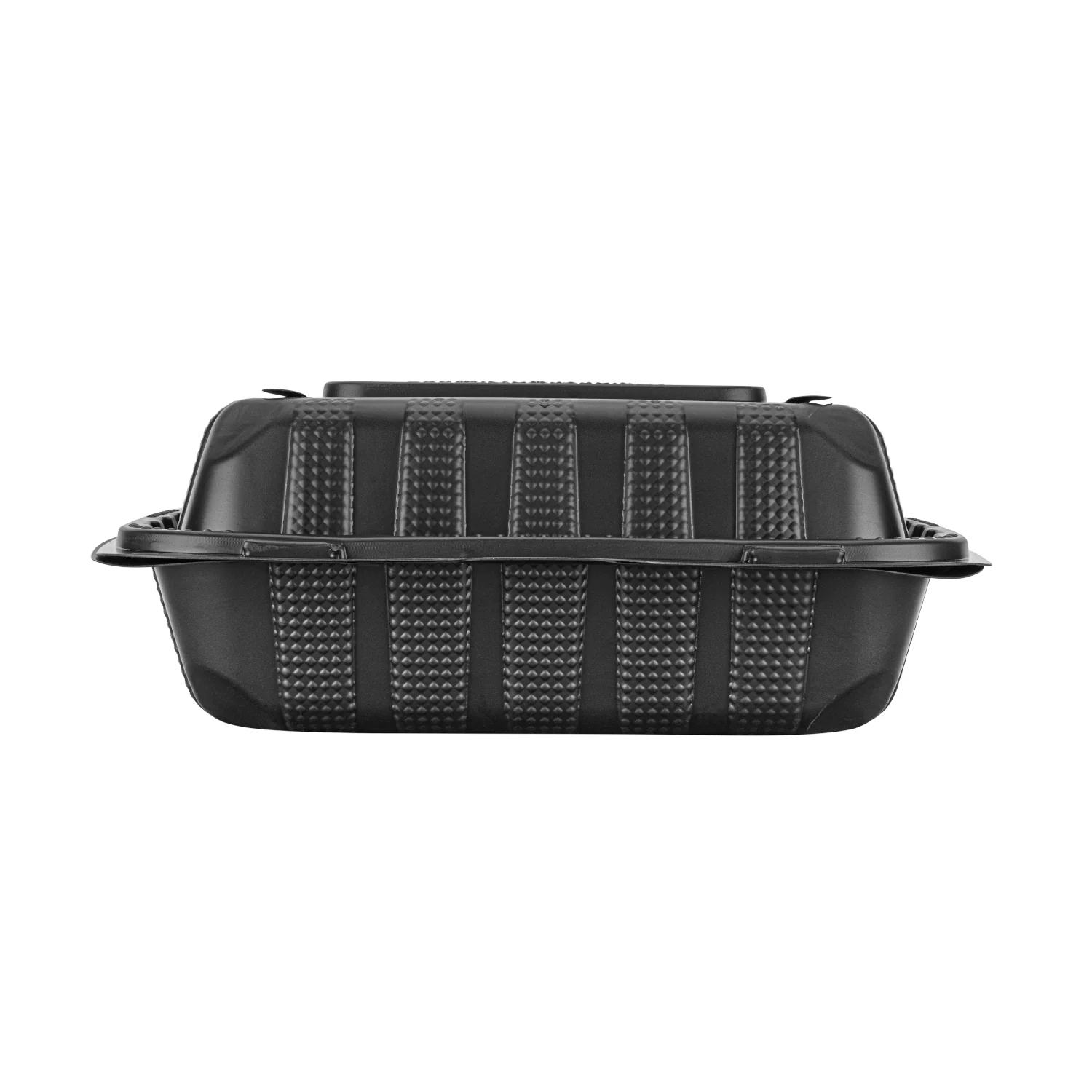 Karat Earth 8" x 8" Mineral Filled PP Hinged Container, Black - 200 pcs - Image 7