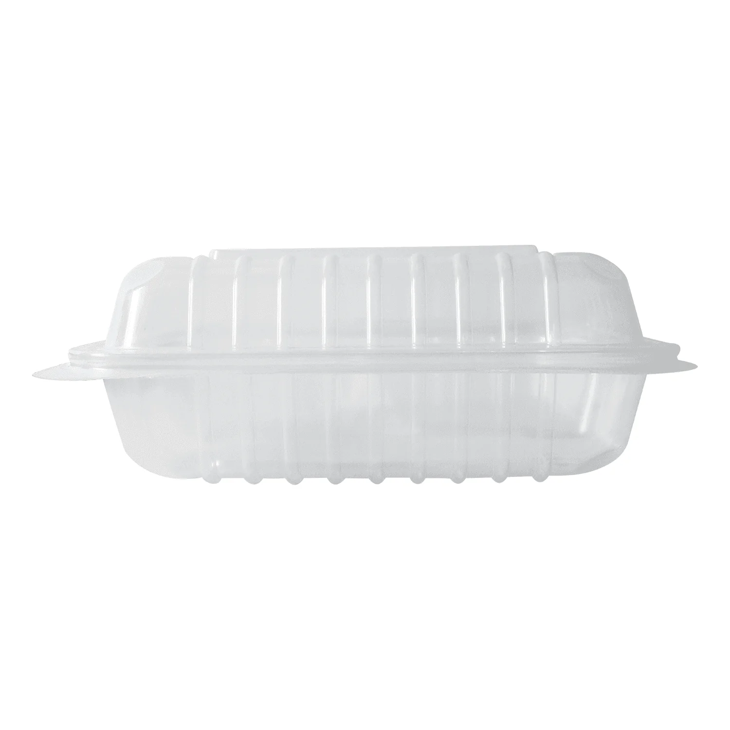 [250 ct] 8" x 8" 3-Compartment Hinged Food Containers | Clear | PP - Image 7