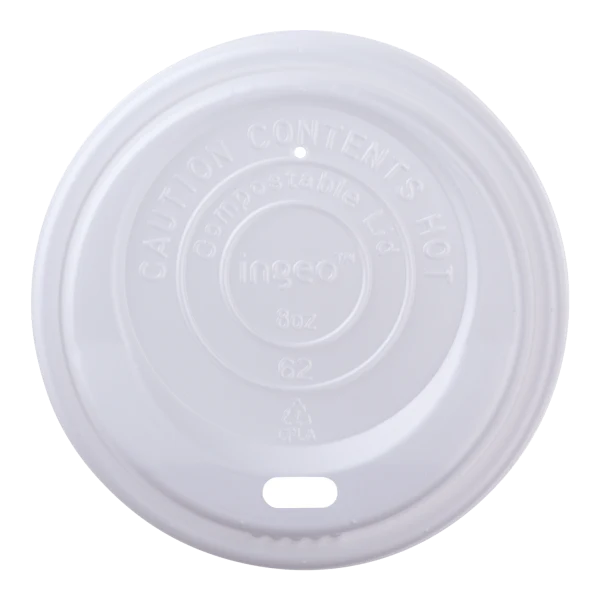 Karat Earth 80mm Compostable Sipper Dome Lids for 8oz Hot Cups - 1,000 pcs - Image 4