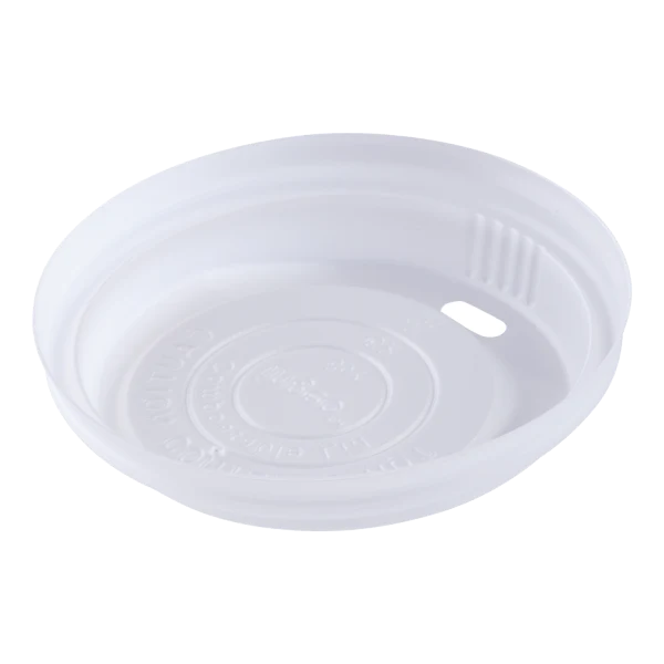 Karat Earth 80mm Compostable Sipper Dome Lids for 8oz Hot Cups - 1,000 pcs - Image 5