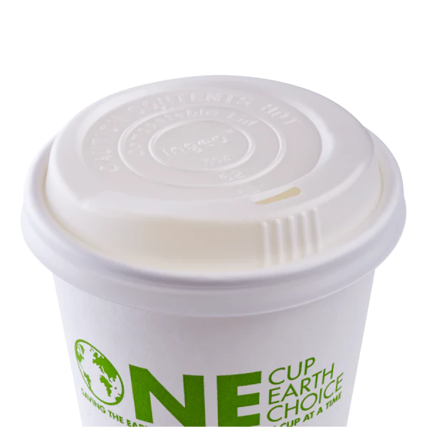 Karat Earth 80mm Compostable Sipper Dome Lids for 8oz Hot Cups - 1,000 pcs - Image 6