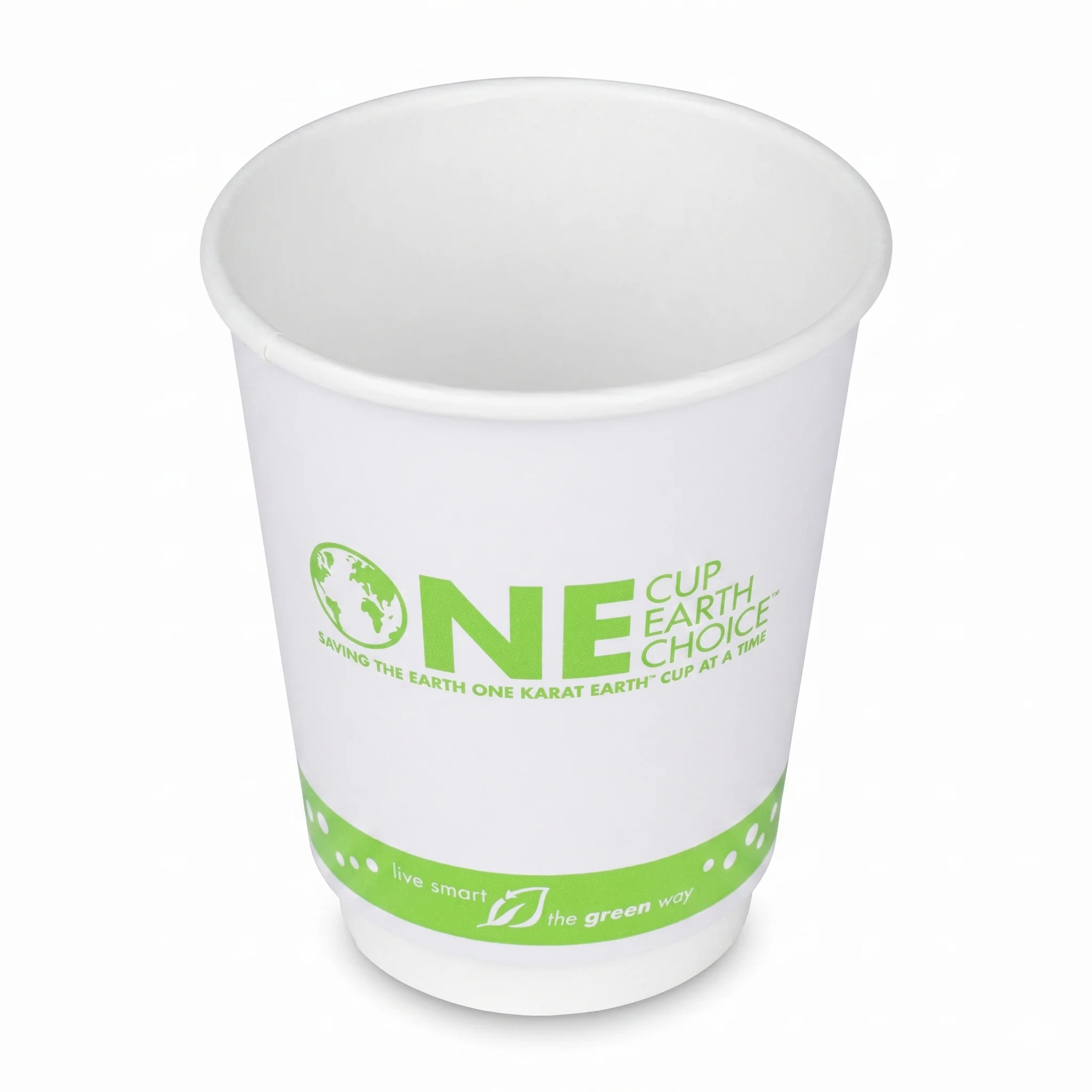 Karat Earth 8oz Eco-Friendly Insulated Paper Hot Cups (80mm), Generic Print - 500 pcs - Image 2