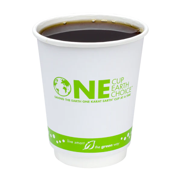 Karat Earth 8oz Eco-Friendly Insulated Paper Hot Cups (80mm), Generic Print - 500 pcs - Image 5