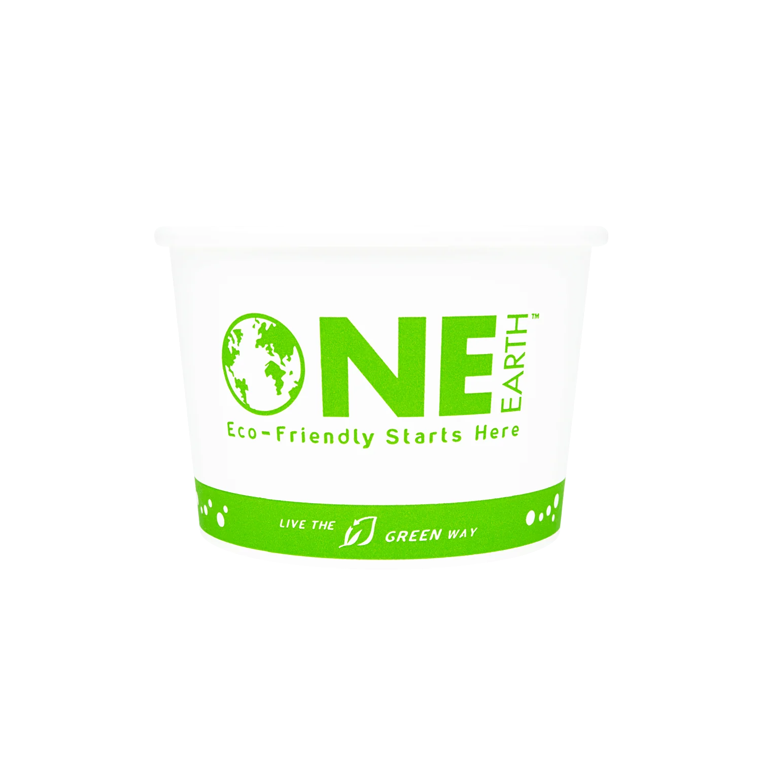 Karat Earth 8oz Eco-Friendly Paper Food Containers (90.8mm), Generic Print - 1,000 pcs - Image 2