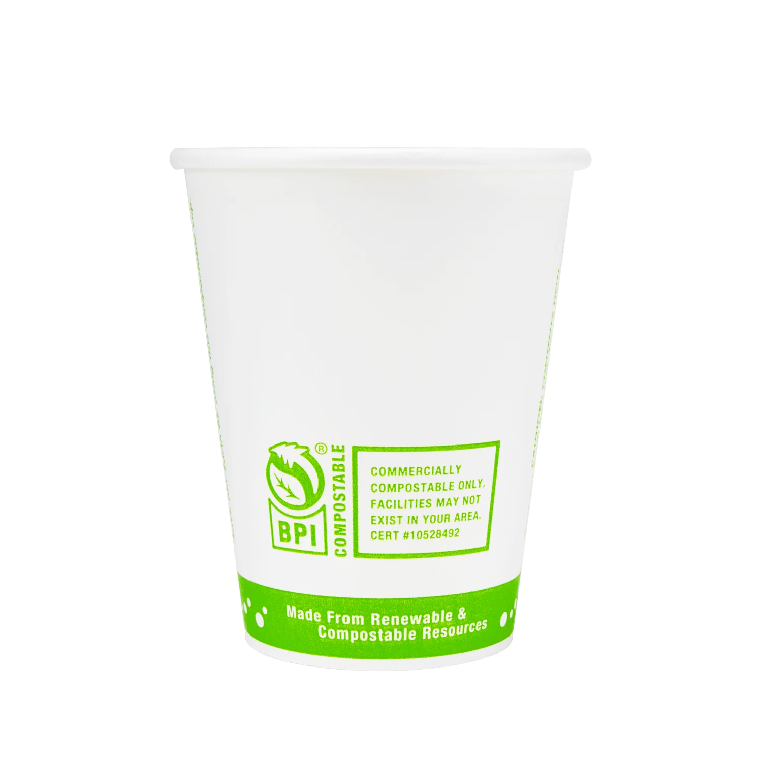 Karat Earth 8oz Eco-Friendly Paper Hot Cups (80mm) - Generic Print - 1,000 pcs - Image 7