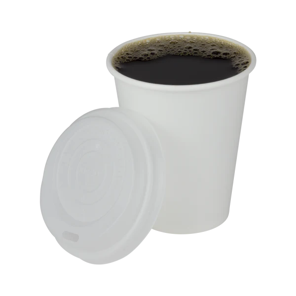 Karat Earth 8oz Eco-Friendly Paper Hot Cups (80mm), White - 1,000 pcs - Image 7