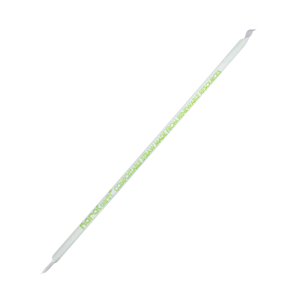 Karat Earth 9.5" PLA Jumbo Straw Paper Wrapped, Green - 4,800 pcs - Image 5