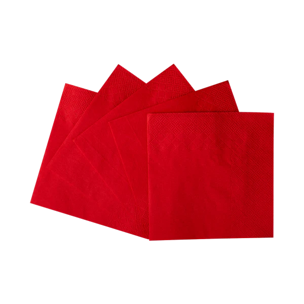 [1,000 ct] 9.5" x9.5" Beverage Napkins, Red - Image 6