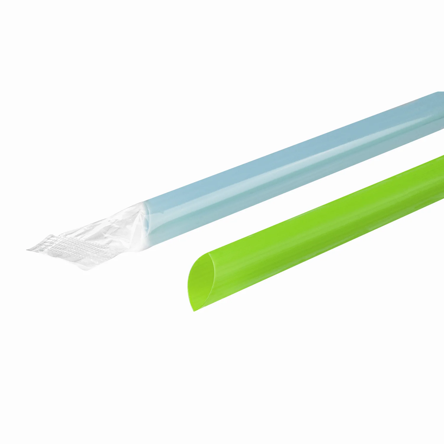 [1,600 ct] Boba Straws | Diagonal Cut | Individually Wrapped - Mixed Color (0.39" x 9") - Image 3