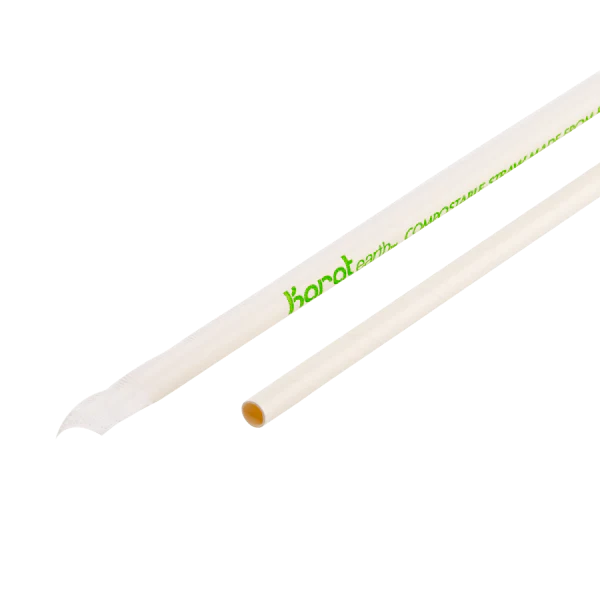 Karat Earth 9" Jumbo Paper Straw Wrapped, White - 1,200 pcs - Image 4