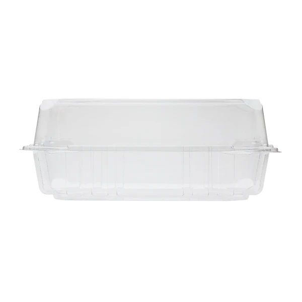 [250 ct] 9''x 5'' Hinged Food Containers | PET | Clear - Image 8