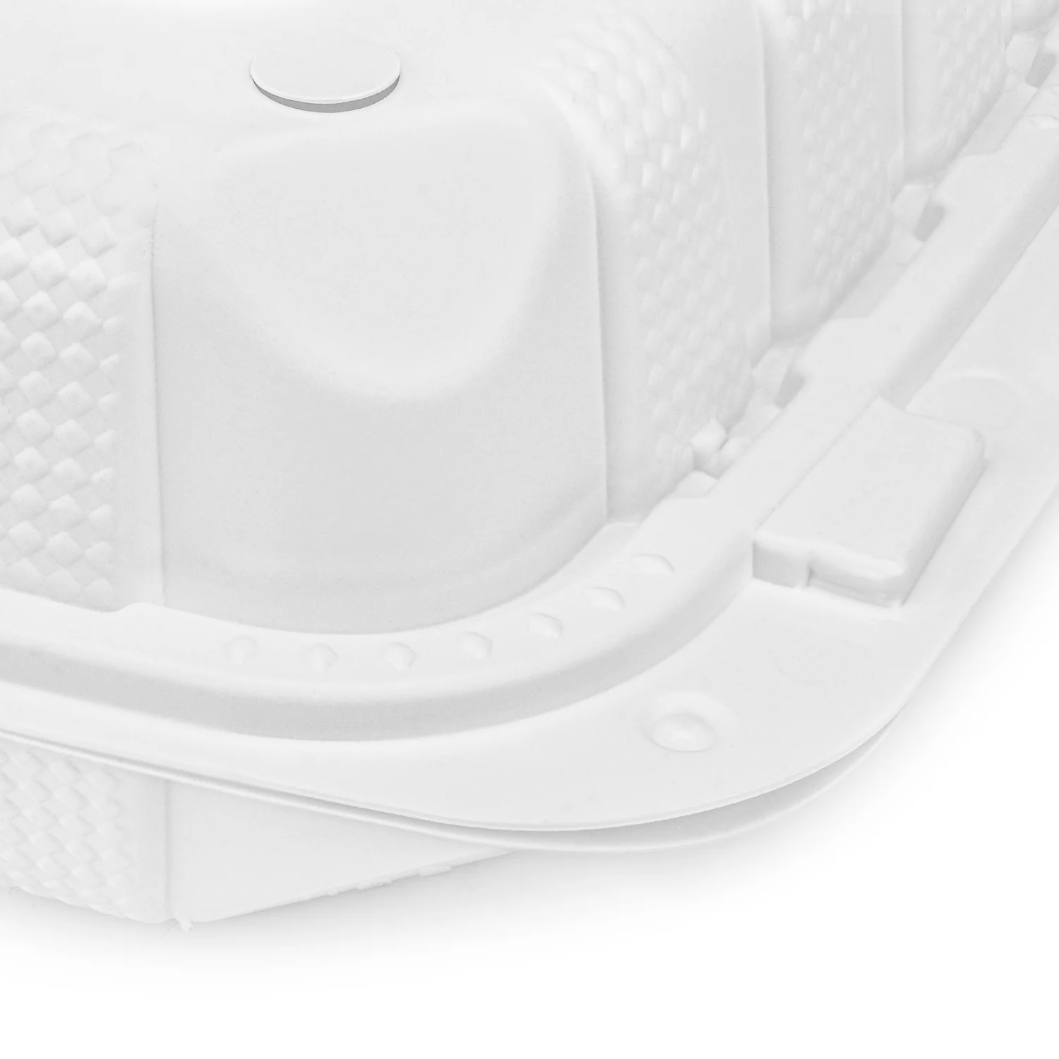 Karat Earth 9" x 9" Mineral Filled PP Hinged Container, White - 120 pcs - Image 6