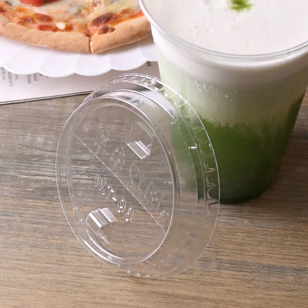 [1,000 ct] Plastic Dome Sipper Lids | PET | 98 mm | Half-Moon Flip Lid - Image 5