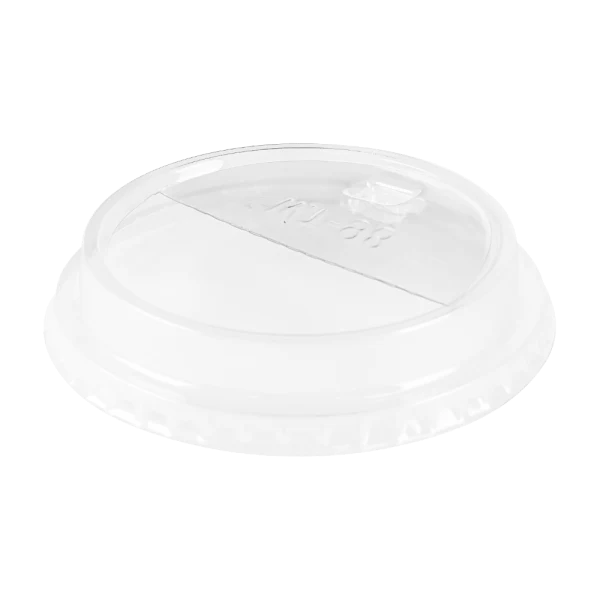 [1,000 ct] Plastic Dome Sipper Lids | PET | 98 mm | Half-Moon Flip Lid - Image 7