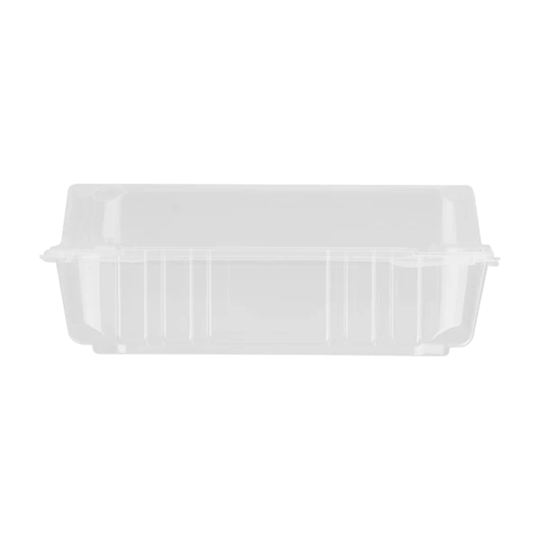 Karat Earth 9''x9" PLA Hinged Container, Clear - 200 pcs - Image 4