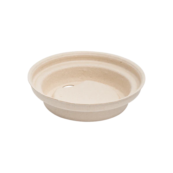 Karat Earth 80mm PFAS Free Bagasse Sipper Dome Lid for 8 oz. Hot Cup, Natural - 500 pcs - Image 7