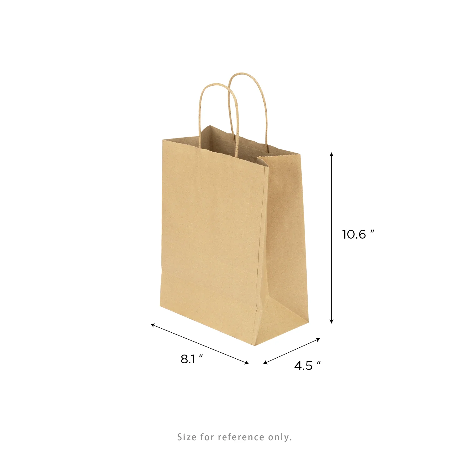 [250 ct] Balboa Paper Shopping Bags (Small), Kraft - Image 5
