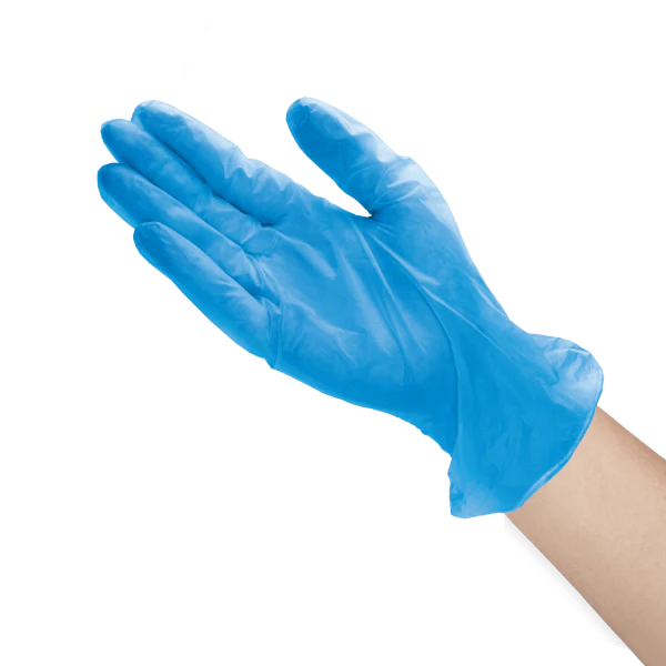 [1,000 ct] Vinyl Gloves | Latex-Free | Powder-Free | Blue | Large - Image 2