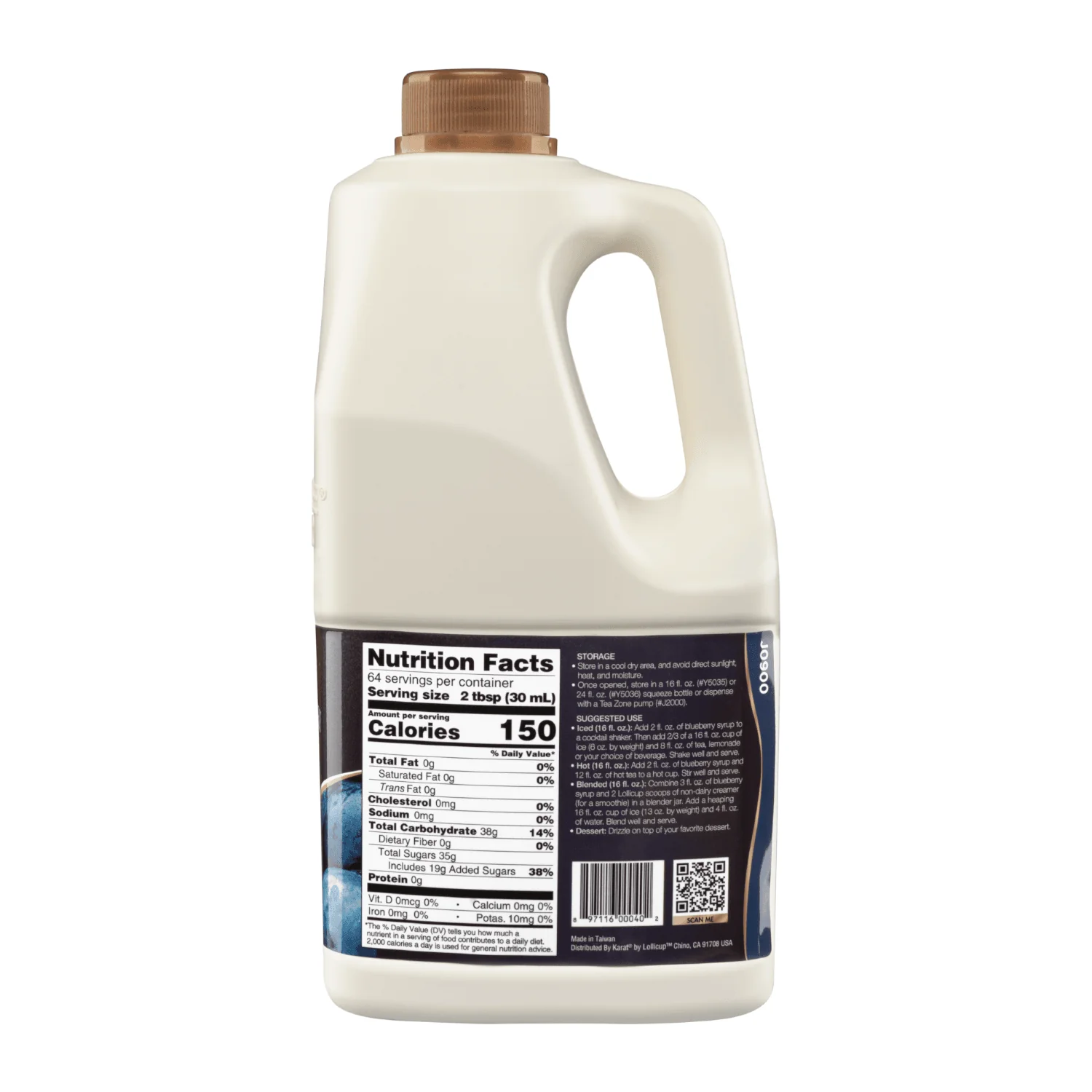 Blueberry Syrup - Bottle (64oz) - Image 4