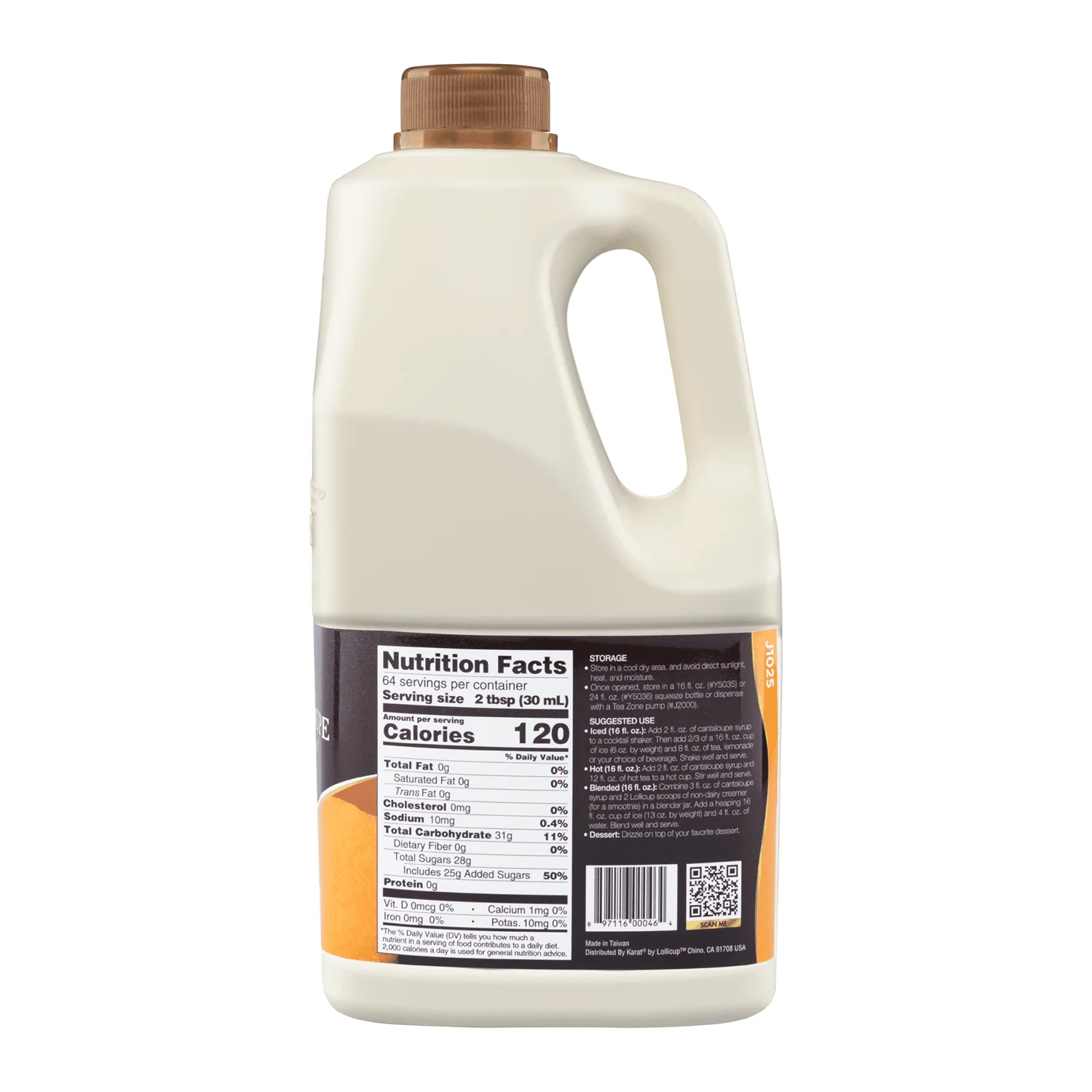 Cantaloupe Syrup - Bottle (64oz) - Image 4