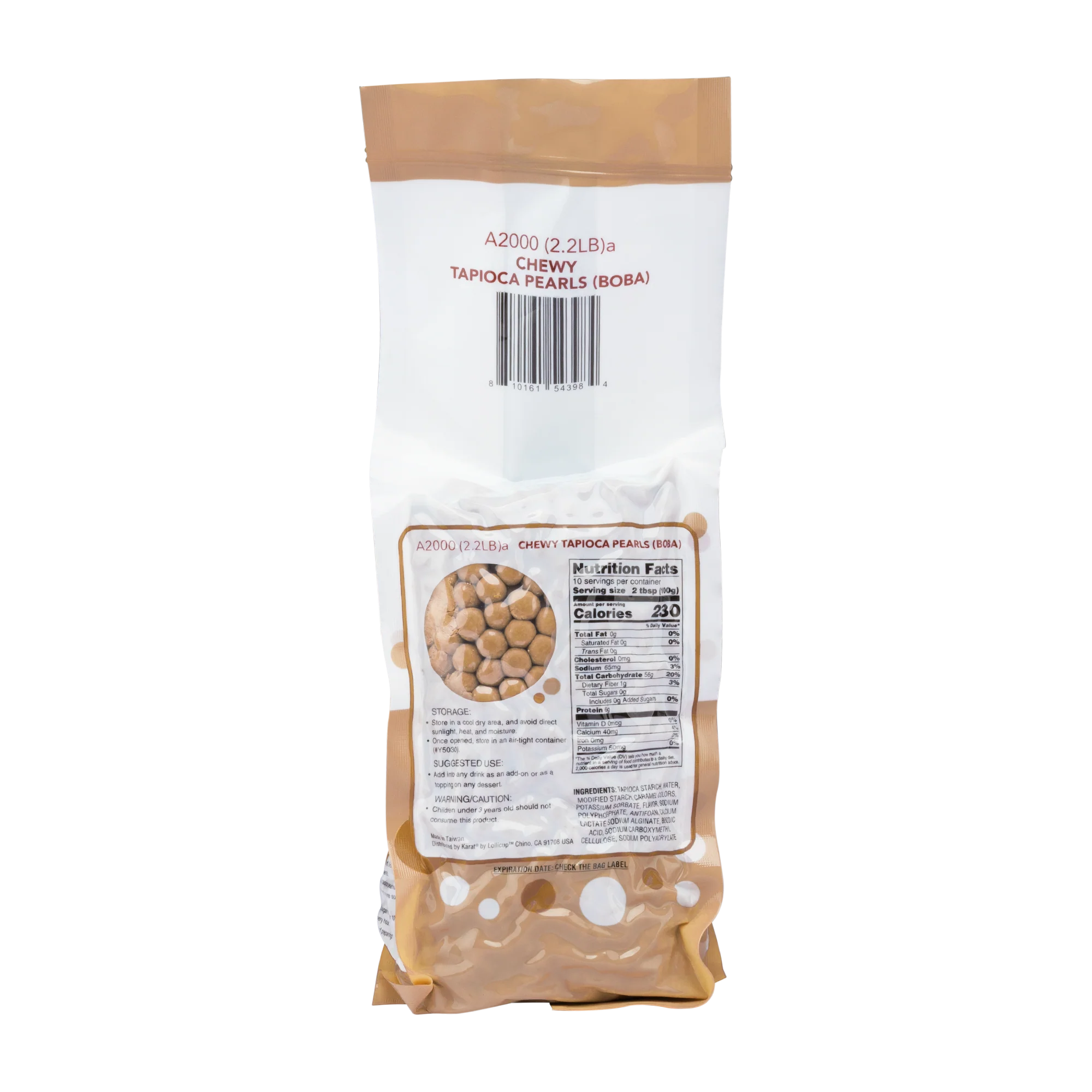 Chewy Tapioca Pearls (Boba) - Bag (2.2 lb) - Image 8