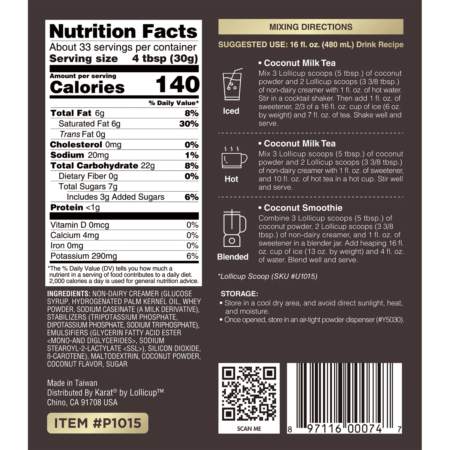 Coconut Powder - Bag (2.2 lbs) - Image 6